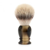 MÜHLE Classic Brown Horn Silvertip Fibre Shaving Brush