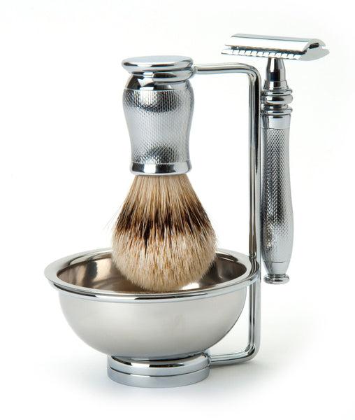 Edwin Jagger Chatsworth Barley DE 4-Piece Shaving Set 4PCCBASRST