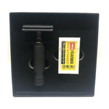 'The Ottoman' Double Edge Safety Razor in Matt Black by Barbarossa Brothers