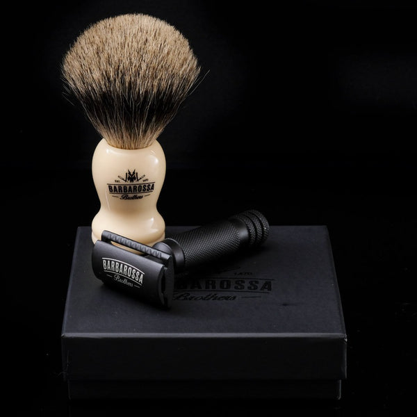 'The Ottoman' Double Edge Safety Razor in Matt Black by Barbarossa Brothers