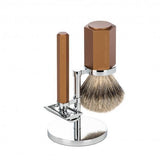 MÜHLE HEXAGON 3-Piece Shaving Set in Bronze