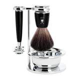 MÜHLE Rytmo Black Resin Ash 4-Piece Shaving Set S81M226SSR
