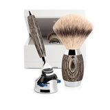 MÜHLE Edition No.3 Bog Oak & Sterling Silver Shaving Set