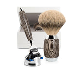 MÜHLE Edition No.3 Bog Oak & Sterling Silver Shaving Set