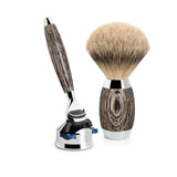 MÜHLE Edition No.3 Bog Oak & Sterling Silver Shaving Set
