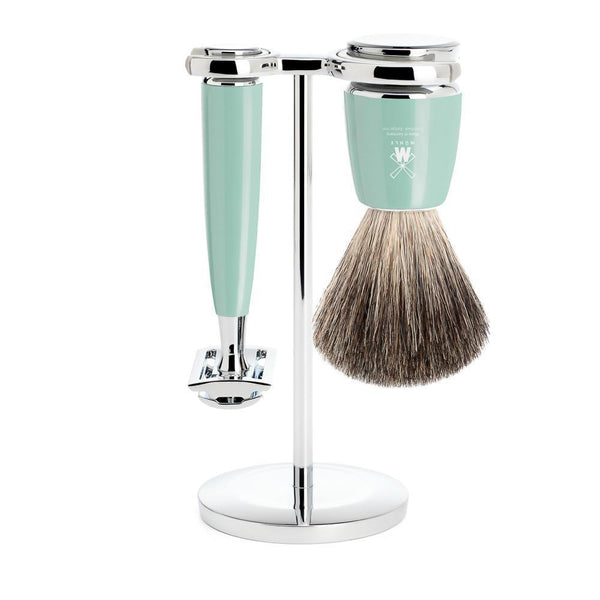 MÜHLE Rytmo 3-Piece Mint Resin Shaving Set