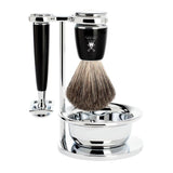 MÜHLE Rytmo Black Resin Ash 4-Piece Shaving Set S81M226SSR