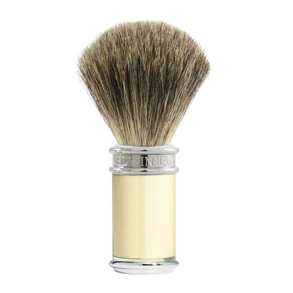 Badger Brush - Edwin Jagger Ivory DE87 Pure Badger Shaving Brush (81SB8711)