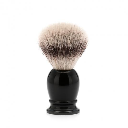 Badger Brush - MÜHLE Classic 'Silvertip' Fibre Black Small Shaving Brush 39K256
