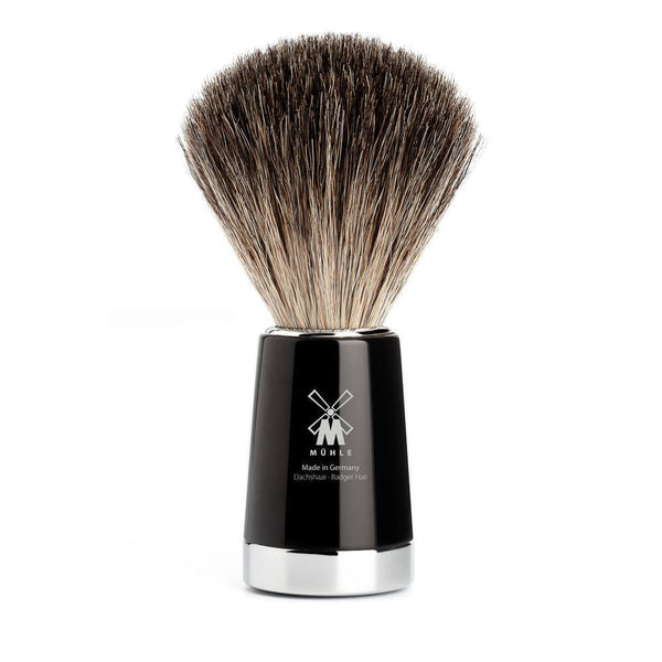 Badger Brush - MÜHLE Liscio Pure Badger Black Shaving Brush