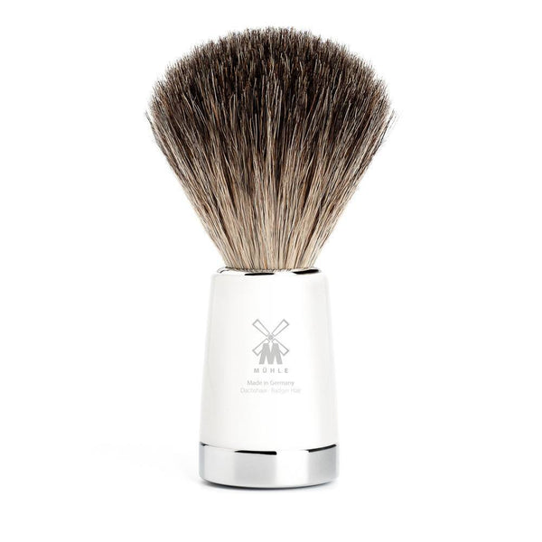 Badger Brush - MÜHLE Liscio Pure Badger White Shaving Brush