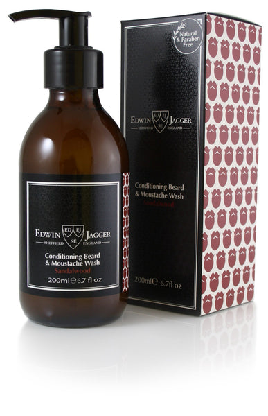 Beard Conditioner - Edwin Jagger Conditioning Beard & Moustache Wash Sandalwood 200ml