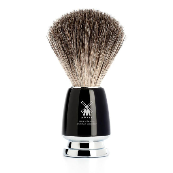 Mühle RYTMO, Black Pure Badger Shaving Brush 81M226