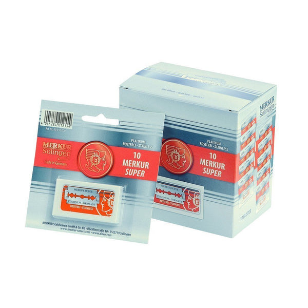 Razor Blades - Merkur Super Platinum DE Safety Razor Blades	(10 Blades)