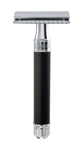Razor - Edwin Jagger DE86 Razor Black (Rubber Coated)