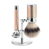 MÜHLE Traditional 3-Piece Shaving Set in Rose Gold (Open Comb)
