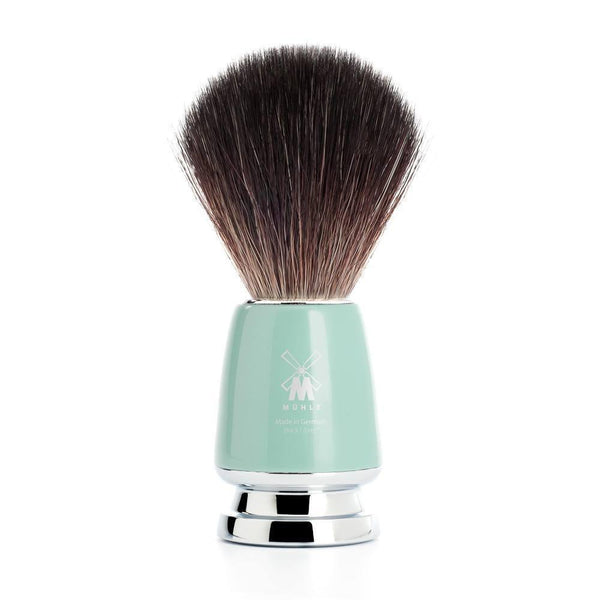 Shaving Brush - Mühle Rytmo Black Fibre Mint Resin Shaving Brush 21M224