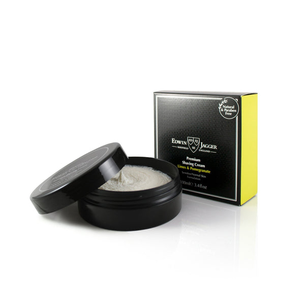 Shaving Cream - Edwin Jagger Premium Shaving Cream Limes & Pomegranate 100ml