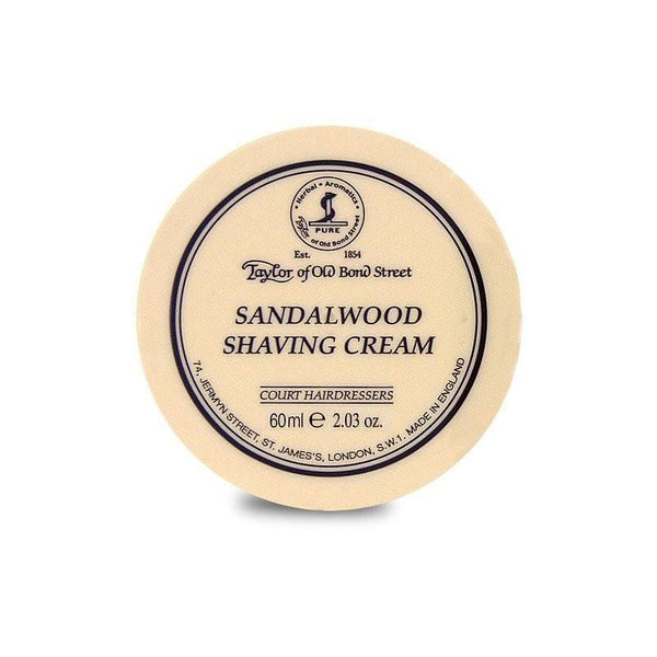 Shaving Cream - Taylor Of Old Bond Street Sandalwood Shaving Cream 60g