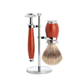 Shaving Set - Mühle Purist 3 Piece Shaving Set Briar Wood (Badger Hair)