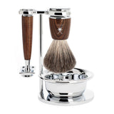 Shaving Set - MÜHLE 'Rytmo' 4-Piece Pure Badger Steamed Ash Shaving Set