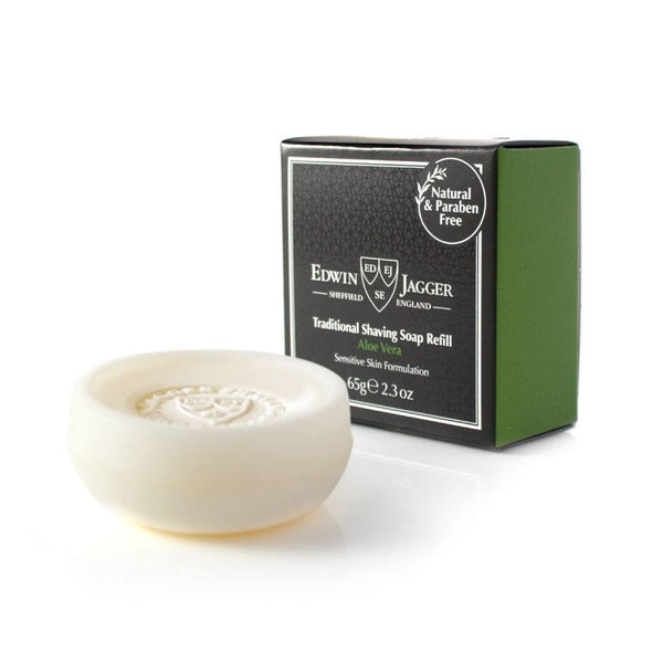 Shaving Soap - Edwin Jagger Shaving Soap Aloe Vera Refill 65g