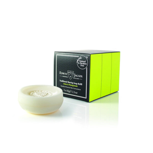 Shaving Soap - Edwin Jagger Shaving Soap Lime & Pomegranate X 3
