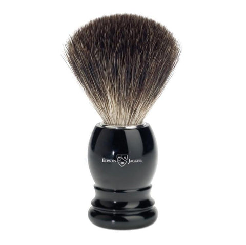 Edwin Jagger Pure Badger Black Shaving Brush 81P26