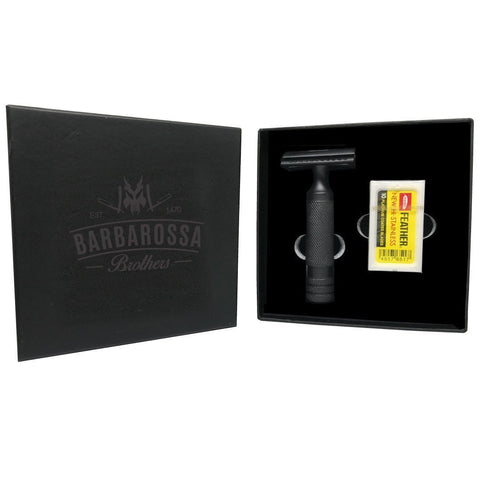 'The Ottoman' Double Edge Safety Razor in Matt Black by Barbarossa Brothers