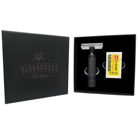 'The Ottoman' Double Edge Safety Razor in Limited Edition Black & Chrome by Barbarossa Brothers