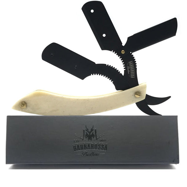 'The Cutlass' Bone Shavette in Black by Barbarossa Brothers