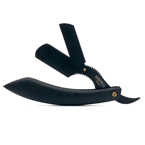 'The Cutlass' Wooden Shavette in Black by Barbarossa Brothers