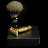 'The Ottoman' Double Edge Safety Razor in 24k Gold by Barbarossa Brothers