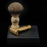 'The Ottoman' Double Edge Safety Razor in 24k Gold by Barbarossa Brothers