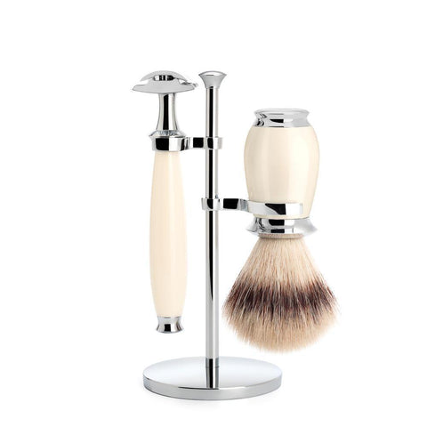 Mühle Purist Cream Resin 3-Piece Shaving Set
