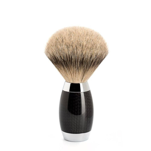 Badger Brush - Mühle Edition No.1 Carbon Fibre Silvertip Shaving Brush 493ED1