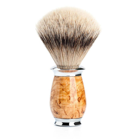 Badger Brush - Mühle Purist Silvertip Shaving Brush With Karelian Masur Birch 091H55