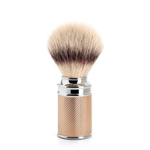 Badger Brush - MÜHLE Traditional 'Silvertip' Fibre Rosegold Shaving Brush 31M89RG