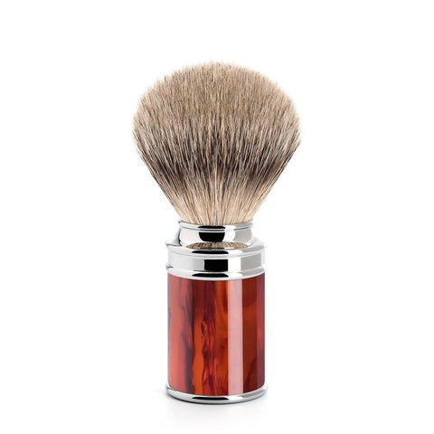 Badger Brush - MÜHLE Traditional 'Silvertip' Fibre Tortoiseshell Shaving Brush 31M108