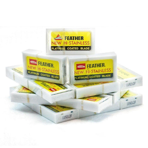Razor Blades - Feather New Hi-Stainless DE Razor Blades X 200