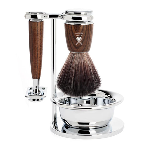 MUHLE Rytmo Steamed Ash 4-Piece Shaving Set