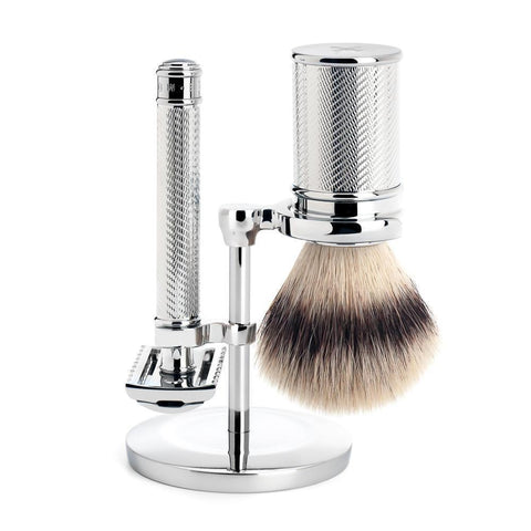 MÜHLE Traditional 3-Piece Shaving Set in Chrome